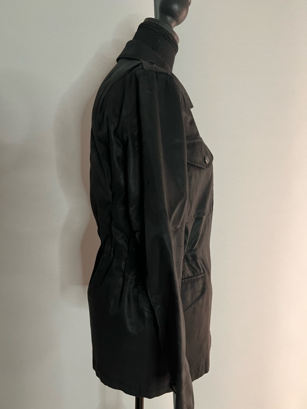 rag & bone Black Utility Jacket with Button-Front - Picture 3 of 8